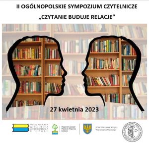 Oficjalny plakat II Sympozjum Czytelniczego w Opolu.