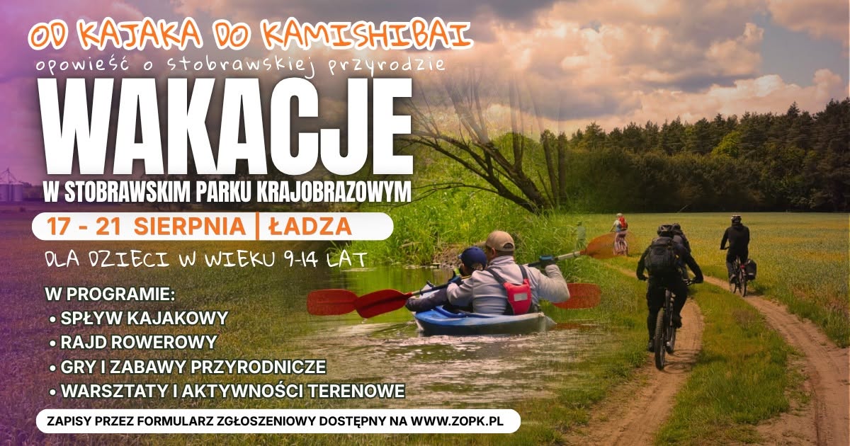 Plakat Wydarzenia Wakacje W Stobrawskim Parku Krajobrazowym